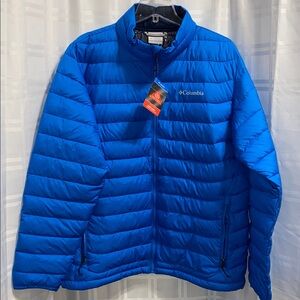 Columbia Men's Thermal Reflective Omni Heat Blue Puffer Jacket NEW Size Large